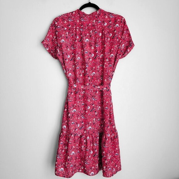 NWT Ellsworth & Ivey Chloe Pink Floral Boho Peasant Ruffled Hem Dress - Picture 10 of 13